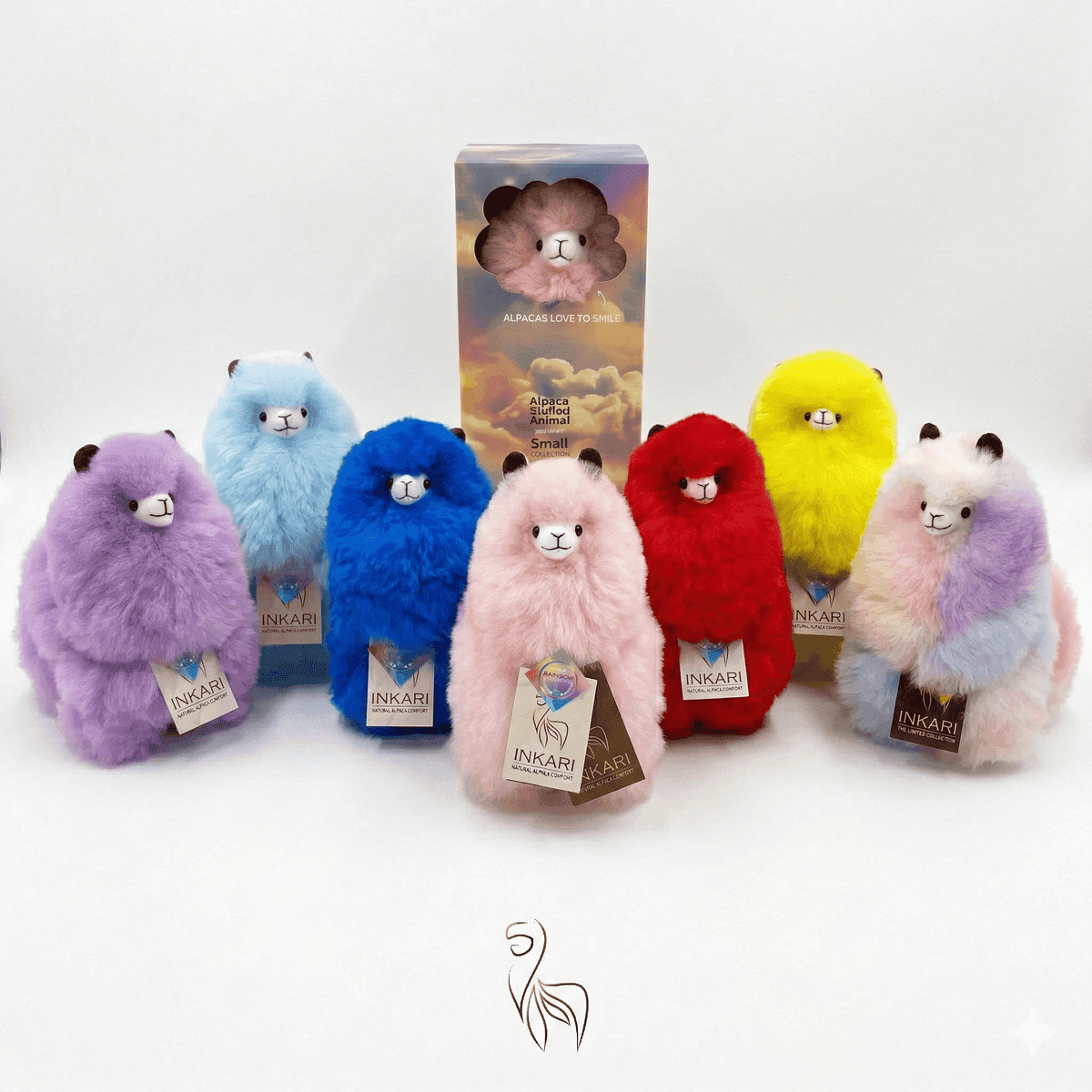 Inkari rainbow alpaca family